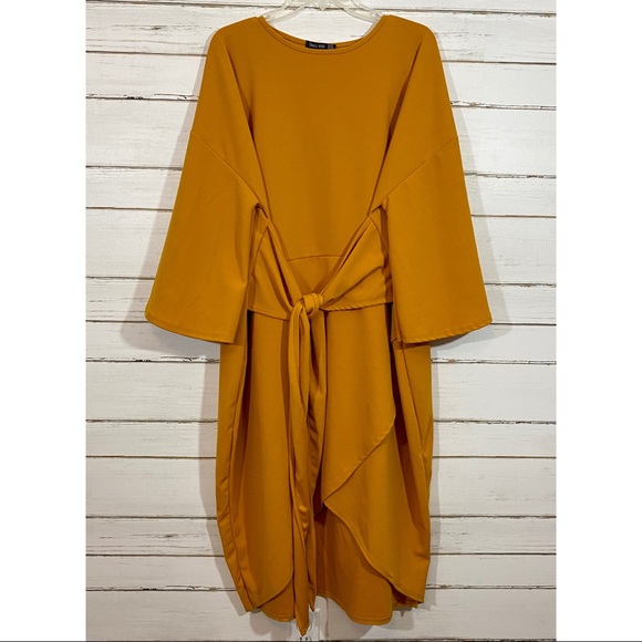 COPY - Boohoo Kimono Wrap Dress - Picture 1 of 6